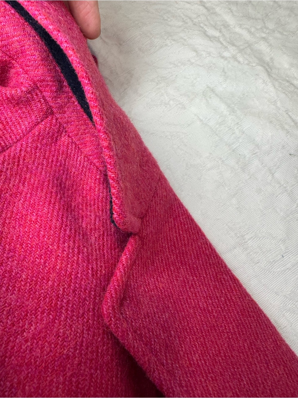 Talbots Aberdeen Blazer Womens 12 Pink Wool Blend Preppy Equestrian Jacket - Picture 7 of 10